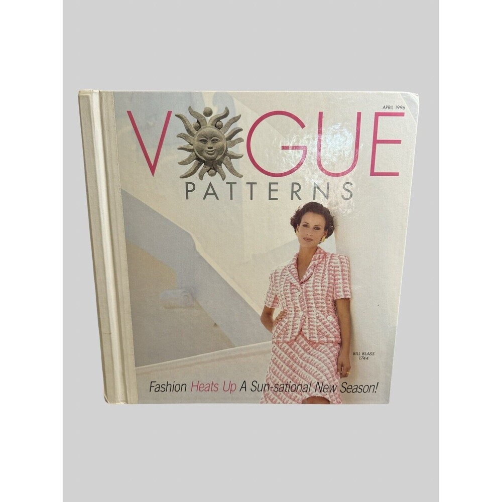Vintage Vogue Patterns Store Display Counter Book Catalog April 1996 Bass